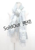 axes femme / スカーフ柄JQ大判ストール  グリーン Y-25-03-11-005-AX-ZA-SZ-ZY