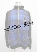 LISTEN FLAVOR / イナズマずっきゅん チェックジャージパンツ F BLUE CHECK Y-25-03-11-034-PU-PA-SZ-ZY