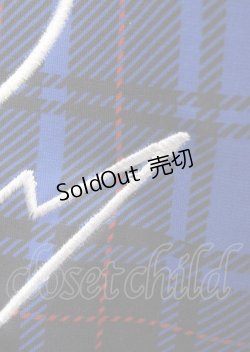 画像3: LISTEN FLAVOR / イナズマずっきゅん チェックジャージパンツ F BLUE CHECK Y-25-03-11-034-PU-PA-SZ-ZY