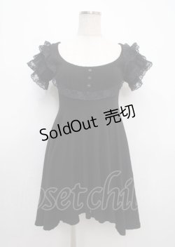 画像1: Katie / ヨークカットワンピース  黒 Y-25-03-11-036-LO-OP-SZ-ZY