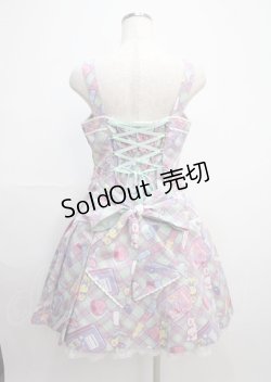 画像2: Angelic Pretty / Fancy Stationeryローウエストジャンパースカート  ミント Y-25-03-11-038-AP-OP-SZ-ZY