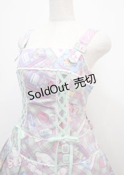 画像3: Angelic Pretty / Fancy Stationeryローウエストジャンパースカート  ミント Y-25-03-11-038-AP-OP-SZ-ZY