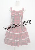 Angelic Pretty / Fancyタータンチェックジャンパースカート  赤 Y-25-03-11-039-AP-OP-SZ-ZY