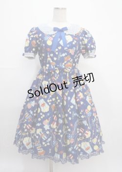 画像1: Angelic Pretty / Happy Park Carnivalワンピース  青 Y-25-03-11-042-AP-OP-SZ-ZI