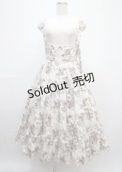 画像1: Victorian maiden / アンティークロココブーケエプロンドレス  ブラウン Y-25-03-11-043-CL-OP-SZ-ZY