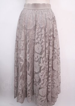 画像2: axes femme / レースサーキュラースカート F グレー Y-25-03-14-050-AX-SK-SZ-OS