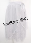 axes femme POETIQUE / レース×チュールイレヘムスカート M ラベンダー Y-25-03-14-054-AX-SK-SZ-OS