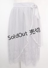 axes femme POETIQUE / レース×チュールイレヘムスカート M ラベンダー Y-25-03-14-054-AX-SK-SZ-OS