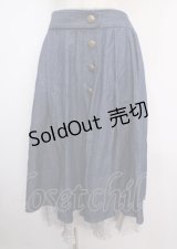 axes femme / 連ボタンミディスカート  デニム Y-25-03-14-059-AX-SK-SZ-OS
