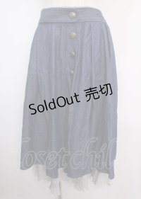 axes femme / 連ボタンミディスカート  デニム Y-25-03-14-059-AX-SK-SZ-OS