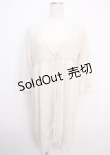 axes femme / レース重ねロングカーディガン M キナリ Y-25-03-14-065-AX-TO-SZ-OS