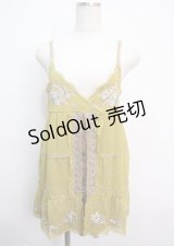 axes femme / カラー刺繍チュニック M イエロー Y-25-03-14-066-AX-OP-SZ-OS