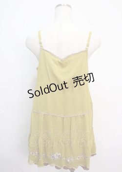 画像2: axes femme / カラー刺繍チュニック M イエロー Y-25-03-14-066-AX-OP-SZ-OS