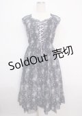 axes femme / パピヨンローズ柄編上ワンピース M 紺 Y-25-03-14-067-AX-OP-SZ-OS