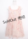 axes femme / 花柄楊柳チュニック M ピンク Y-25-03-14-075-AX-OP-SZ-OS