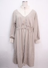 axes femme / バイカラーロングブルゾン F ベージュ Y-25-03-14-084-AX-OP-SZ-OS