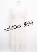 axes femme / チュールレースフリルワンピース M 生成り Y-25-03-14-086-AX-OP-SZ-OS