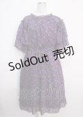 axes femme / 小花柄ロングワンピース M パープル Y-25-03-14-094-AX-OP-SZ-OS