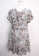 画像2: 【SALE】axes femme / 大花柄レイヤー風ワンピース M ミント Y-25-03-14-096-AX-OP-SZ-ZT035 (2)