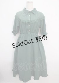 axes femme / チュールフリルワンピース  グリーン Y-25-03-14-097-AX-OP-SZ-OS
