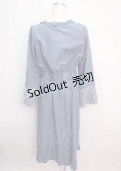 画像2: axes femme / SAJOU花刺繍ガウン  サックス Y-25-03-14-106-AX-TO-SZ-ZY