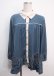 画像1: axes femme / 裾刺繍チュニック M ブルー Y-25-03-14-107-AX-TO-SZ-ZY (1)
