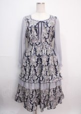 画像1: axes femme / マドモワゼルワンピース M 紺 Y-25-03-14-108-AX-OP-SZ-OS (1)