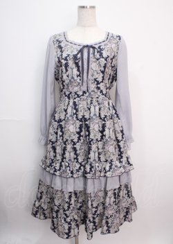 画像1: axes femme / マドモワゼルワンピース M 紺 Y-25-03-14-108-AX-OP-SZ-OS