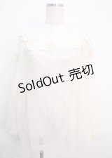 axes femme / 4wayチュールチュニック F 生成り Y-25-03-14-118-AX-TO-SZ-OS