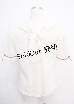 画像2: axes femme POETIQUE / バラ刺繍カットプルオーバー  白 Y-25-03-14-017-AX-TO-SZ-OS