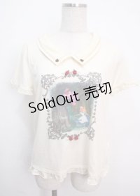 axes femme / 刺繍入襟付きプルオーバー M 生成り Y-25-03-14-019-AX-TO-SZ-OS