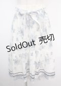 axes femme / フラワーレーススカート  サックス Y-25-03-14-040-AX-SK-SZ-OS