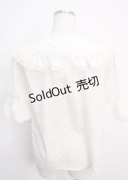 画像2: axes femme POETIQUE /フリル丸襟ブラウス M 生成り Y-25-03-14-004-AX-BL-SZ-OS