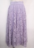 axes femme / レースサーキュラースカート M ラベンダー Y-25-03-14-047-AX-SK-SZ-OS
