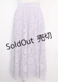 axes femme / レースサーキュラースカート M ラベンダー Y-25-03-14-047-AX-SK-SZ-ZT496