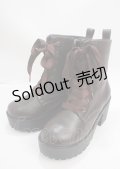 axes femme POETIQUE / レースアップミドルブーツ M 茶 Y-25-03-17-038-AX-SH-SZ-ZT-K001