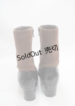 画像3: axes femme / 連ボタン配色ブーツ M 茶 Y-25-03-17-039-AX-SH-SZ-ZY