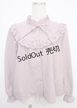 画像1: Fi.n.t / カットワークレースブラウス F ピンク Y-25-03-17-043-CA-BL-SZ-ZY