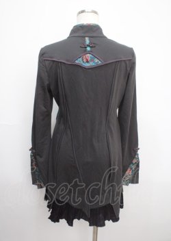 画像2: Ozz oneste / 刺繍チャイナチュニックワンピース  グレー Y-25-03-17-057-OO-OP-SZ-ZY