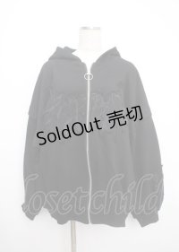 REFLEM / 猫耳ジップアップパーカー F ブラック Y-25-03-17-063-PU-TO-SZ-ZY