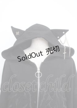 画像3: REFLEM / 猫耳ジップアップパーカー F ブラック Y-25-03-17-063-PU-TO-SZ-ZY