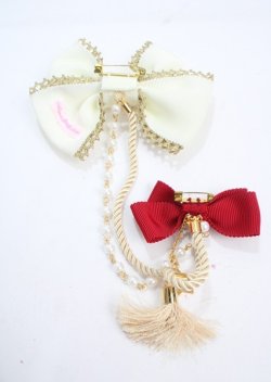 画像2: Angelic Pretty / カーニバルサテンブローチ  アイボリー Y-25-03-17-009-AP-ZA-SZ-ZY
