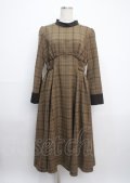 Ruimeme / waist belt check dress F ブラウン Y-25-03-17-072-LO-OP-SZ-ZT278
