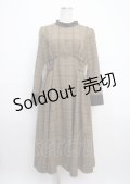 Ruimeme / waist belt check dress F ブラウン Y-25-03-17-072-LO-OP-SZ-ZT278