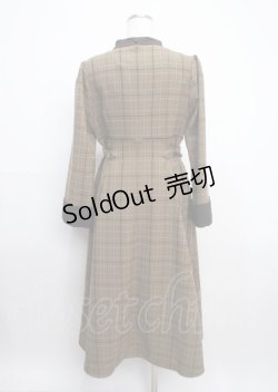画像2: Ruimeme / waist belt check dress F ブラウン Y-25-03-17-072-LO-OP-SZ-ZT278