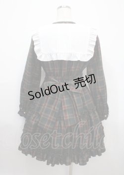 画像2: Amavel / Dolly Holidayチェックティアードワンピース（ミドル丈）  グリーン Y-25-03-17-073-CA-OP-SZ-ZT303