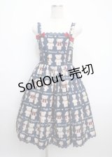 axes femme kawaii / フラッフィベアジャンスカ M 紺 Y-25-03-17-078-AX-OP-SZ-ZY