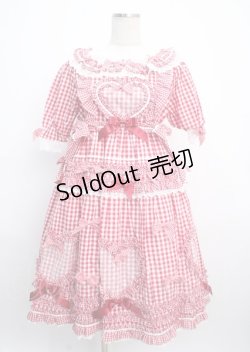 画像1: BABY,THE STARS SHINE BRIGHT / Sweet Gingham Dollワンピース  アカ Y-25-03-17-094-BA-OP-SZ-ZY