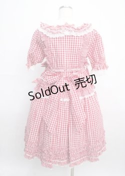 画像2: BABY,THE STARS SHINE BRIGHT / Sweet Gingham Dollワンピース  アカ Y-25-03-17-094-BA-OP-SZ-ZY