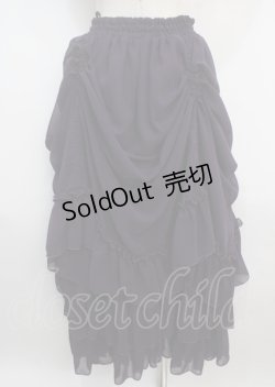 画像2: ATELIER PIERROT / ロングバッスルスカート  パープル Y-25-03-17-105-EL-SK-SZ-ZY